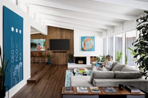 1948 midcentury house remodel - living room