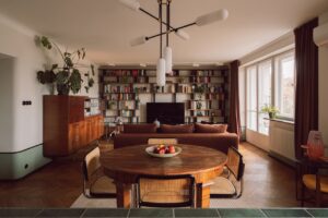 Interior decoration Historic Apartment Warsaw - living area