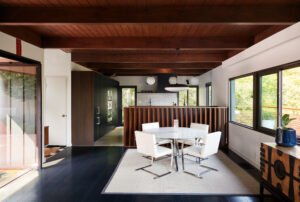 Berkeley Home's Mid-Century Evolution - dining area upper floor