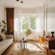 midcentury inspired renovated apartment in Krakow - living room