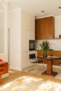 midcentury inspired renovated apartment in Krakow - kitchen