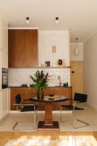 midcentury inspired renovated apartment in Krakow - kitchen