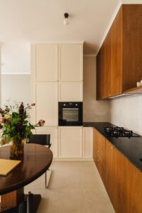 midcentury inspired renovated apartment in Krakow - kitchen