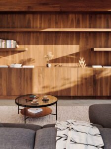Contemporary modernist home in california - living room