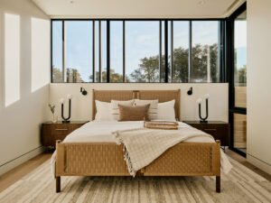 Modernist desert house - bedroom