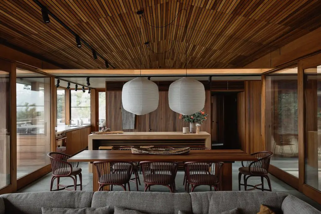 Mid-Century Inspired Home on a Sloping Site - living room