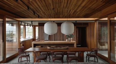 Mid-Century Inspired Home on a Sloping Site - living room