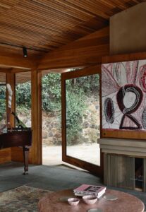 Mid-Century Inspired Home on a Sloping Site - living room