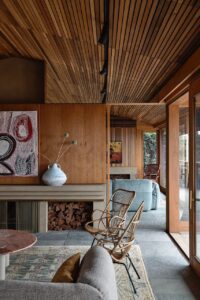 Mid-Century Inspired Home on a Sloping Site - living room