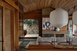 Mid-Century Inspired Home on a Sloping Site - living room