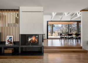 midcentury inspired home - living room
