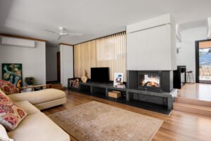 midcentury inspired home - living room