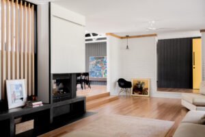 midcentury inspired home - living room