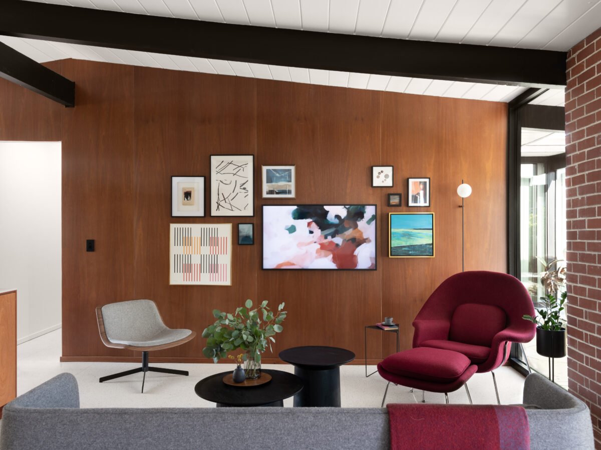 Eichler home renovation - living room