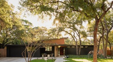 midcentury house in Austin remodel - exterior