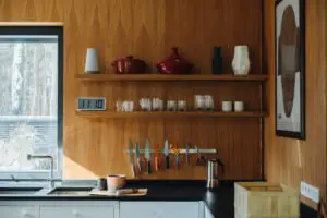 midcentury apartment in Warsaw - kitchen