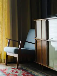 midcentury apartment in Warsaw - bedroom