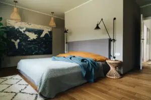 midcentury apartment in Warsaw - bedroom