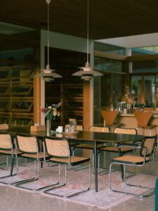 modern house in jakarta with midcentury charm - dining area