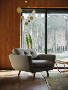 midcentury apartment in Warsaw - living room