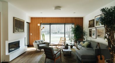 midcentury apartment in Warsaw - living room