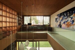 modern house in jakarta with midcentury charm - living room