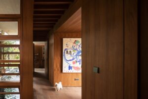 modern house in jakarta with midcentury charm - living room
