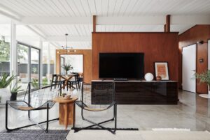 san jose eichler home transformation - living room