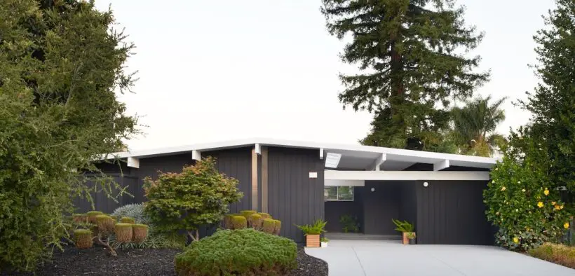 san jose eichler home transformation - exterior