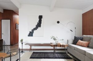 san jose eichler home transformation - living room