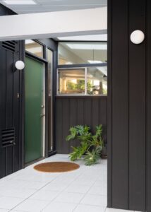 san jose eichler home transformation - entrance