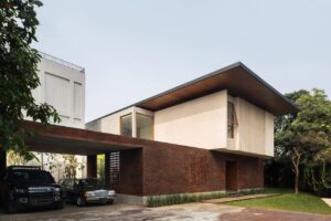 modern house in jakarta with midcentury charm - exterior