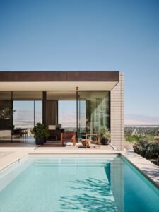 house in palm springs reinvents modernism - outside pool