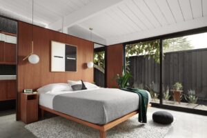 san jose eichler home transformation - bedroom