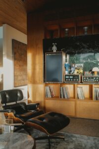 modern house in jakarta with midcentury charm - living room