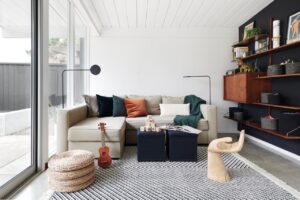 san jose eichler home transformation - living room