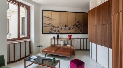 Italian midcentury apartment renovated for contemporary living - living room