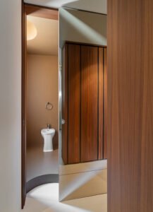 Italian midcentury apartment renovated for contemporary living -corridor