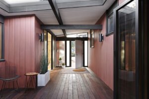 An Eichler Reimagined. How a Mid-Century Home Met Modern Family Needs - entrance