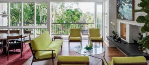 Midcentury apartment interiors in Brisbane - living room