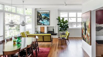 Midcentury apartment interiors in Brisbane - living room