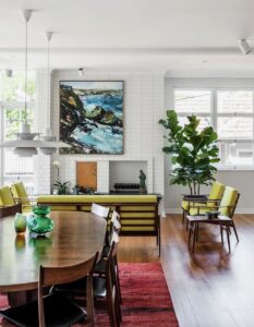 Midcentury apartment interiors in Brisbane - living room