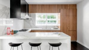 Midcentury apartment interiors in Brisbane - kitchen
