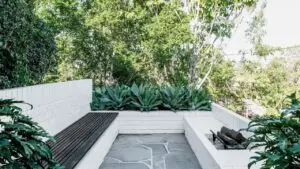 Midcentury apartment interiors in Brisbane - terrace