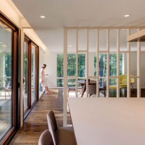 Midcentury modern Japanese inspired house - living