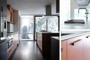 Midcentury modern Japanese inspired house - kitchen