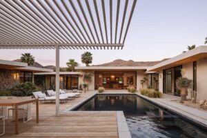 Midcentury luxury house in Palm Springs - pool