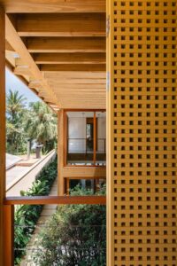 Modern Brazilian beach house - balcony view