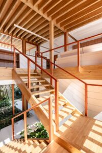 Modern Brazilian beach house - staircase
