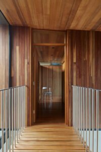 Timber and sandstone house in Sydney - upper floor
